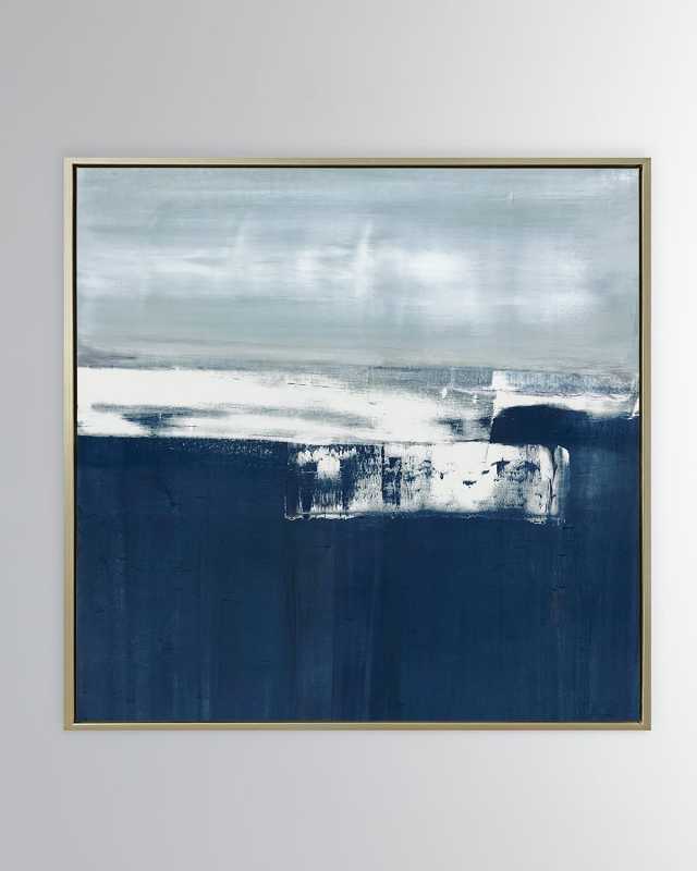 "Coastal Landscape" Framed Giclee on Canvas by Carol Benson-Cobb, 49.5" Square